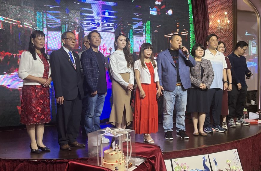 邱理事長擔任董事之朝暮良辰婚宴會館文南店×美美心港式飲茶舉辦揭牌儀式